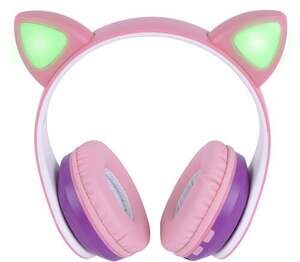 NEW Singing Machine SMK302PP Kids Bluetooth Headphones Pink ~ FREE SHIPPING!